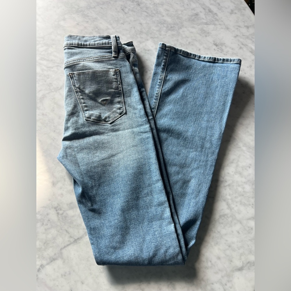Hudson Barbara Roy Jeans Light Blue Straight-Leg Denim